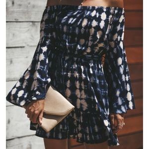 NEW- Vici off the shoulder pocketed dress